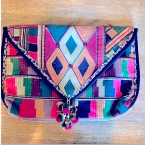 Textile clutch by Star Mela